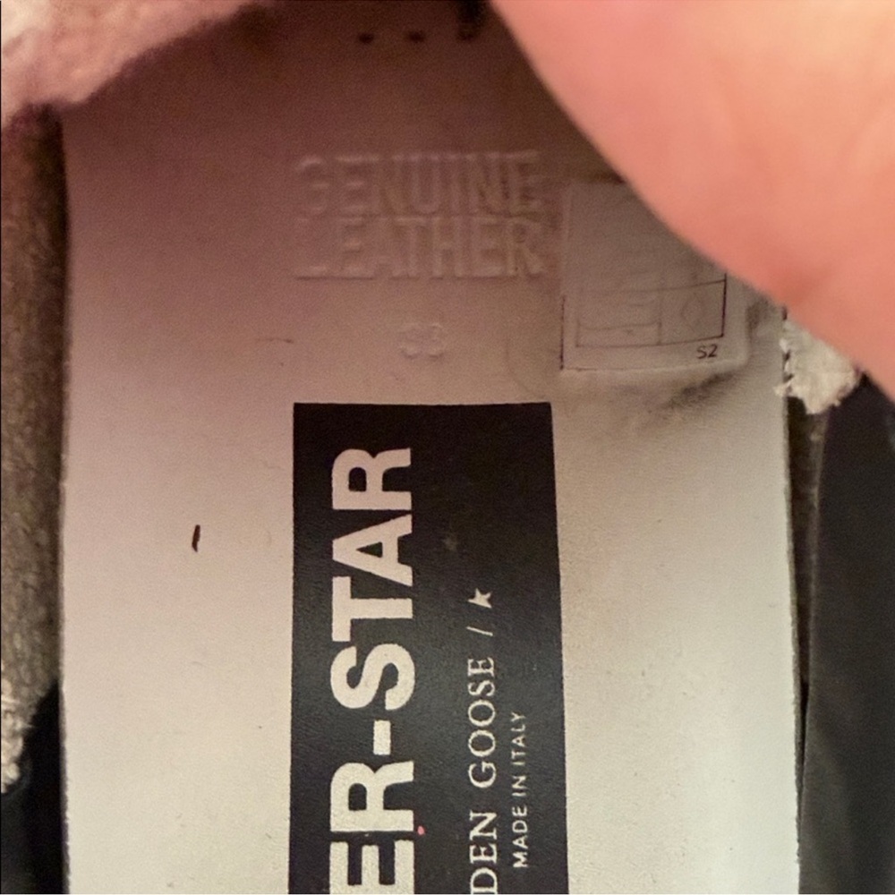 Golden Goose Womens White and Gray Star Sneakers - Picture 4 of 10
